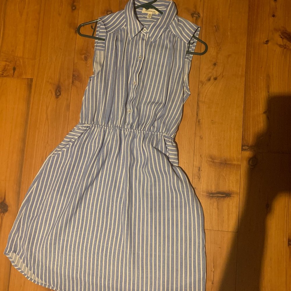 Monteau Fitted Shirtdress (w/ pockets!)